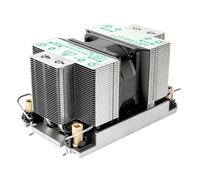 SilverStone Technology XE02-4677, Disipador para CPU de servidor/estación de trabajo 2U con factor de forma pequeño para zócalos Intel LGA4677, SST-XE02-4677B (Negro+Negro)