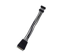 Silverstone Tek - Cable adaptador de alimentación SATA súper flexible con condensadores estabilizadores de potencia 2 conectores Sata