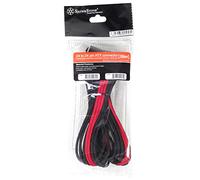 Silverstone tek - Cable alargador con 1 Conector de 8 Pines a PCI-E de 8 Pines, Color Negro y Rojo