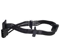 Silverstone tek - Cable de alimentación de extensión con 1 x 4 Pines a 4 Conectores SATA (PP07-BTSB)