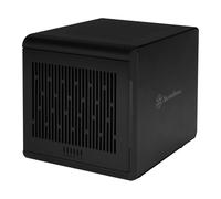 Silverstone TS434U - Caja de Disco Duro Externa SATA Hot-Swap de 4 bahías 10Gbps, Compatible con 4 × 3,5"/2,5" HDD o SSD SATA I/II/III, SST-TS434UB-10G (Negro)