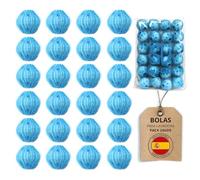 SILVERSTORE 24 Bolas Atrapa Pelos para Lavadora - Atrapa Pelusa para Todo Tipo De Mascotas Perros Gatos Etc.. - Juego De 24 Bolas Quitapelos (Azules)