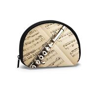 Silverte on Music Score Polar Bear Family Monedero Carteras Cambiar Bolsa Funky Key Holder Cremallera Pequeñas Bolsas de Maquillaje cosmético