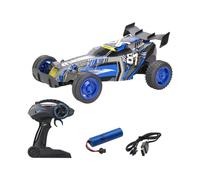 Silvertlit - Coche teledirigido Exost - Thunder Clap 40 cm - Buggy XXL ultrarrápido Azul Todo Terreno - Velocidad: 20 km/h - Escala 1:10 - Juguete RC para niños a Partir de 5 años - 20645