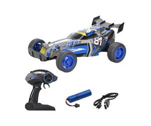 Silvertlit - Coche teledirigido Exost - Thunder Clap 40 cm - Buggy XXL ultrarrápido Azul Todo Terreno - Velocidad: 20 km/h - Escala 1:10 - Juguete RC para niños a Partir de 5 años - 20645