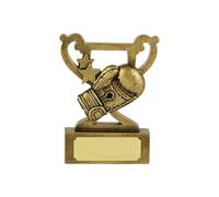SilverTrophy: Premio de Oro Estrella Trofeo de Boxeo - Premio Knockout Guante de Boxeo, Golpees, En el Anillo, Debajo del Cinturón, Peso Pesado, Ligero, Ideal para Competiciones y Clubes
