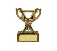 SilverTrophy: Premio de trofeo de mini copa de golf, ideal para torneos, competiciones, días de golf, ganadores, conducción más larga, más cercano al pin, eventos de golf, premio de vacaciones de