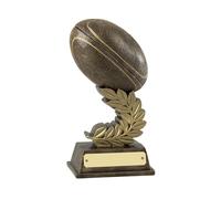 SilverTrophy: Rugby Gold Trophy Award, bola 3D, ganador, jugador del partido, competición por equipos, unión de rugby, naciones, siete, escuela, fiesta infantil, campeones de la liga, placa de grabado