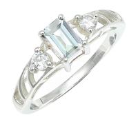 SILVERTROVE Anillo de banda con piedras preciosas CZ, plata de ley 925, para hombre y mujer, todos los tamaños, joyería CRG1248AH_51 (16.2)