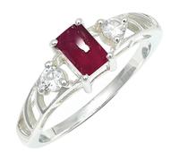SILVERTROVE Anillo de piedras preciosas Granato cabochon para hombre y mujer, plata de ley 925, joyería de regalo hecha a mano CRG1248BS_51 (16.2)