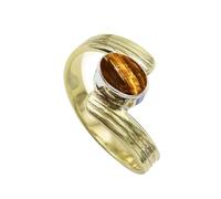 SILVERTROVE Anillo de Plata de Ley 925 con piedras preciosas de ojo de tigre, de regalo llamativo para hombres y mujeres, joyería hecha a mano CRG1095CC_71 (22.6)