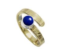 SILVERTROVE Anillo de plata de ley 925 y latón con piedras preciosas de lapislázuli para hombres y mujeres, anillo de piedra de todos los tamaños, joyería hecha a mano CRG1087BV_12_(N 1/2), Piedra