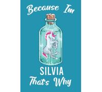 Silvia Notebook: Pixel Art Style Unicorn Ruled Paper Notebook Journal Blank Wide Lined Workbook for Girls Boys Kids Teens Students.