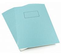 Silvine 28575X - Cuaderno de ejercicios con líneas y margen (80 páginas, A4, paquete de 10), color azul