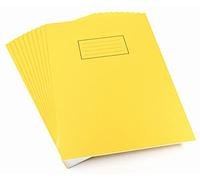 Silvine A4 Exercise Book 80 Pages Ruled Feint and Margin Yellow EX109 Pack of 10