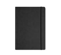 Silvine Cuaderno ejecutivo de tapa dura, tamaño A4, 160 páginas punteadas de papel marfil de 90 g/m², color negro