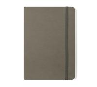 Silvine Cuaderno ejecutivo de tapa dura, tamaño A5, color gris, 160 páginas rayadas de papel marfil de 90 g/m²