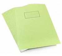 Silvine Exercise Book - Paquete de 10 cuadernos A4 para ejercicios, verde