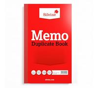 Silvine Libro de notas duplicado de 8 x 5 pulgadas, numerado del 1 al 100 con hoja de índice