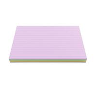 Silvine Luxpad Revision - Tarjetas A6 con forro (100 tarjetas), colores surtidos, 6 x 4