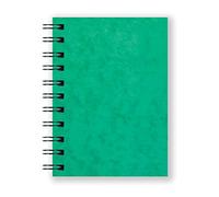 Silvine Luxpad SPA6 - Cuaderno (A6, doble alambre, tapa dura, 200 páginas con rayas finas, fundas duraderas para tableros prensados