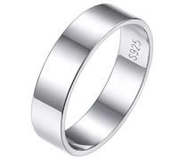 Silvora Anillo Amistad BFF Oro Blanco para Dedo Nudillo Pinky Ring, Anillo Midi Promesa Plata No Da Alergia