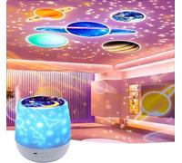 Silvotek Lampara proyector estrellas bebe - Proyector estrellas techo con cable USB proyector luz bebe, Lampara proyector infantil rotación de 360 grados luz nocturna infantil