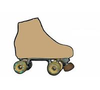 SILVYE - Fundas Cubre Patines para Patinaje ARTÍSTICO (Skin-Carne, Talla L)