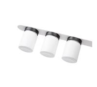 silwy® Juego de 3 vasos magnéticos para delicatessen con imanes integrados y una barra de metal en color blanco