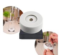 Silwy® Juego de adaptadores magnéticos (4 unidades) para copas existentes, incluye 4 almohadillas de metal nano gel, para copas de vino, copas de champán, copas de champán, copas de champán, etc.