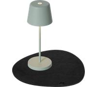 Silwy LED luz magnética Mónaco a piLas con mantel individual verde oliva