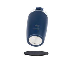 Silwy® Taza térmica magnética TO GO MIDNIGHT con nano almohadilla de gel de metal, taza de café prémium de acero inoxidable, a prueba de fugas, mantiene las bebidas calientes durante 3 horas, para