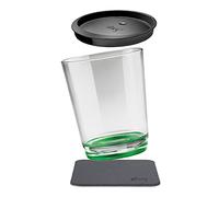 Silwy® - Vaso magnético en color verde sour, incluye una tapa a prueba de fugas y una almohadilla de gel de metal para una colocación y transporte estable, perfecto para camping y barcos