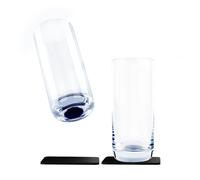 Silwy, vasos magnéticos con cristal fino y un imán perfectamente integrado con posavasos de metal nano (Longdrink Slim)