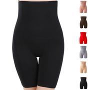 Silyka - Pantalones de cintura alta para el abdomen, Silyka pantalones de levantamiento de abdomen y cadera, faja moldeadora de cintura alta para mujer, talla grande, Negro, 7XL