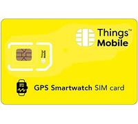 SIM Card per GPS TRACKER SMARTWATCH - Things Mobile - con copertura global e rete multi-operatore GSM/2G/3G/4G LTE, senza costi fissi, senza scadenza e tariffe competitive, senza credito incluso