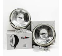 SIM Cibie Super Oscar Faros 220mm Largo Alcance Plateado Halógeno Luces Delanteras
