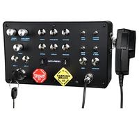 SIM-PANEL Caja clásica de 2 botones para ATS/ETS2 (American Truck Simulator/Euro Truck Simulator) (acabado clásico con comunicaciones CB (negro mate))