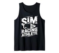 Sim Racing Atleta Simracer VR Headset Cool eRacing Gamer Camiseta sin Mangas