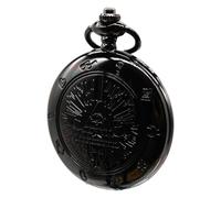 SIMAOTE Reloj de bolsillo vintage, Gravity Falls, reloj de bolsillo Bill Cipher con cadena para hombres y mujeres, Día del Padre, aniversario, regalo de cumpleaños