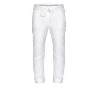 simaranda Pantalones de chándal para mujer, estilo vintage, para tiempo libre, deporte y fitness 21515, Blanco, 38-42