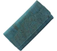 Simaru Billetera Gran Capacidad con 2 Cremalleras - Cartera Grande con Monedero y Espacio para 10 Tarjetas - Hecha de Piel Vegana de Corcho - (Marrón)