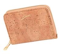 Simaru Cartera Billetera Vegana de Corcho con Cremallera para Mujer con Bloqueo RFID Ranuras para Tarjetas Monedero de Bolsillo Regalo para Mujer Vegana (Beis)