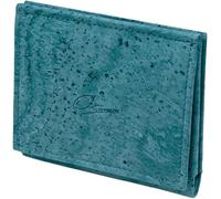 Simaru Cartera Slim de Corcho Vegano con Protección RFID | Monedero Delgado con 6 Tarjetas, Monedero y Billetero para Hombres y Mujeres | Vegano e Impermeable (Turquesa)