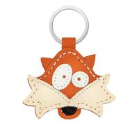 Simaru Llavero de piel auténtica de alta calidad, fabricado en la UE, perfecto para Navidad, cumpleaños, aniversario, encuentra tu animal favorito, Zorro, SO