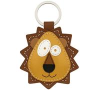 Simaru Llaveros excepcionalmente resistentes de cuero genuino de alta calidad, fabricados en la UE, perfectos para Navidad, cumpleaños, aniversarios, encuentra tu animal favorito, amarillo (león), SO