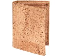 Simaru Monedero de Corcho Hombres, Cartera Vegana con protección RFID, Alternativa Duradera al Cuero, Resistente e Impermeable, más de 10 Tarjetas (Beis)