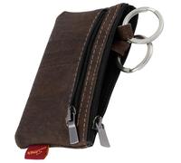 Simaru Monedero de Llaves de Corcho con 2 Arandelas,Cartera Práctica y Elegante,Compartimento Adicional con Cremallera.