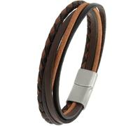 Simaru Pulsera de piel fabricada en Alemania para mujeres y hombres, pulsera de piel auténtica con cierre de acero inoxidable, sorpresa perfecta para mi gran amor, 3XL - Handgelenkumfang von 21-22cm