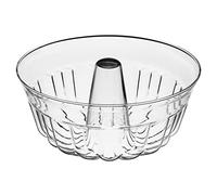 Simax - Molde de vidrio transparente para tartas, resistente al calor, al frío y a los golpes, capacidad para 2.1 cuartos (8.4 tazas), fabricado en Europa, ideal para tartas de anillo, pudings, postres, pan de mono, y más